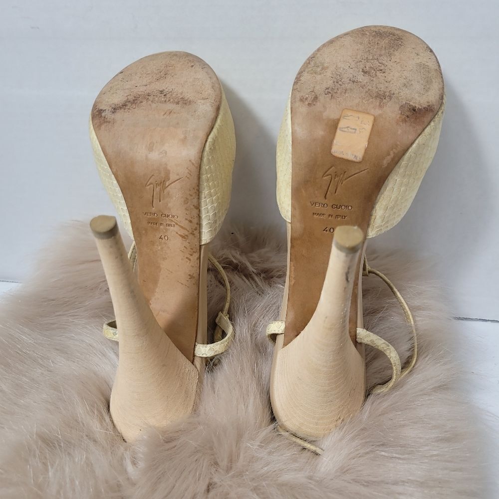 Giuseppe Zanotti Sand Open Toe T-strap Hidden Platforms - Picture 7 of 8